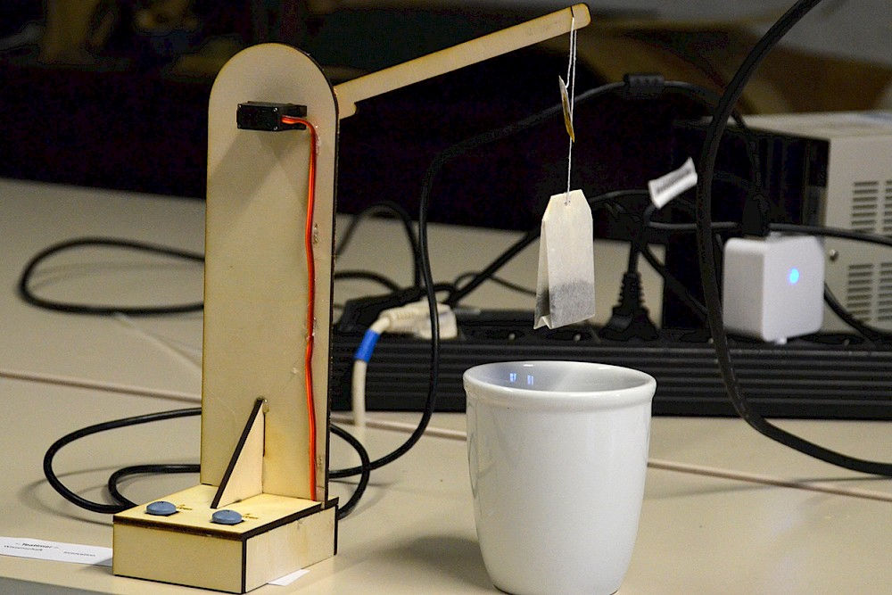Auch ein "Tea Timer" ist beim ersten Science Hack Day in Halle entstanden.