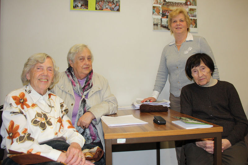Von links: Hildegard Stange, Irene Wiens, Dr. Gisela Heinzelmann und Brunhilde Assberger.
