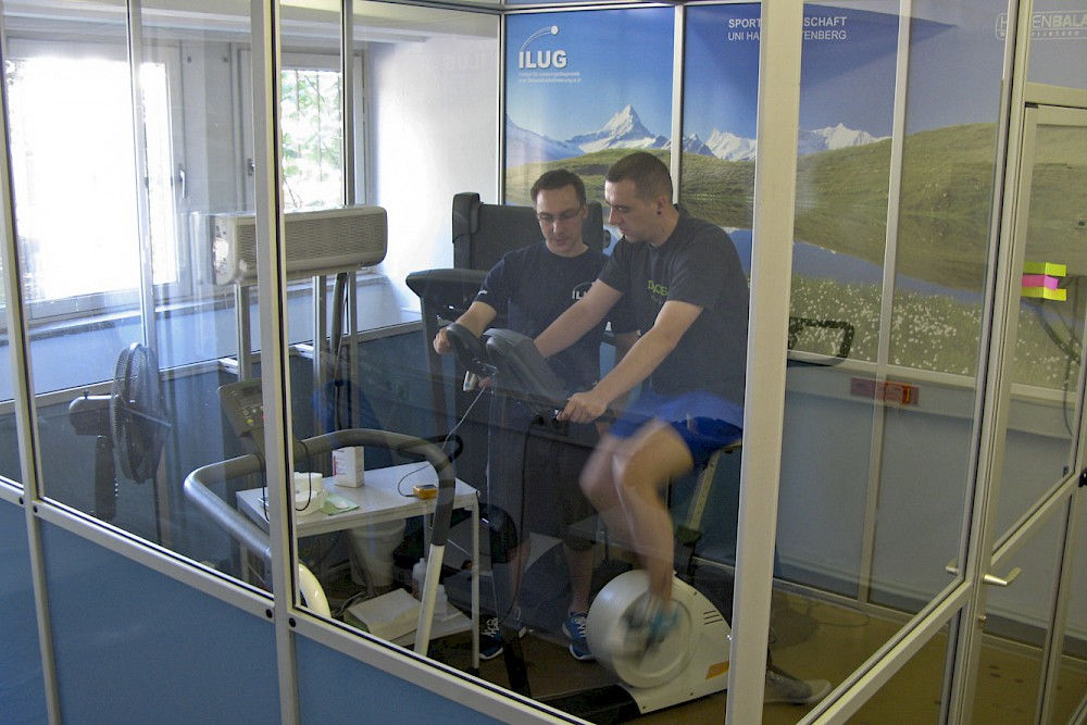 Silvio Kison beim Training in der Höhenkammer