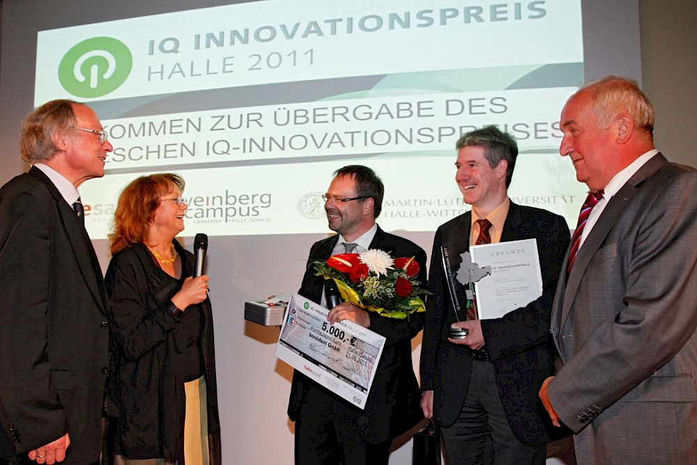 Die Gewinner des IQ-Innovationspreises.