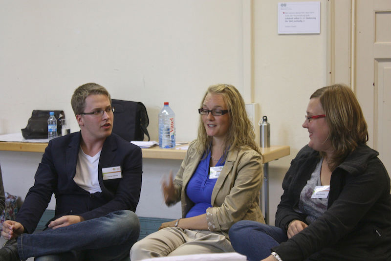 Hitzige Diskussion im Ballonkorb