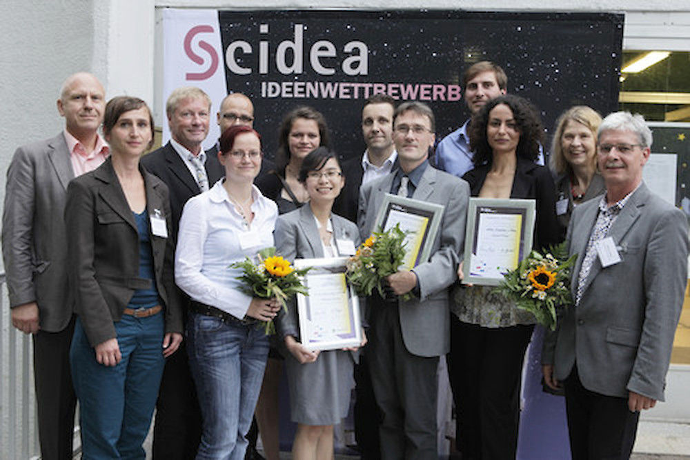 Die nominierten Ideenträger, Preisträger und Jurymitglieder des Ideenwettbewerbs Scidea 2012 
