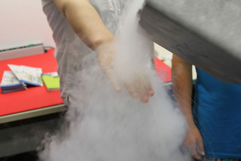 Immer wieder gern genommen: Flüssigstickstoff