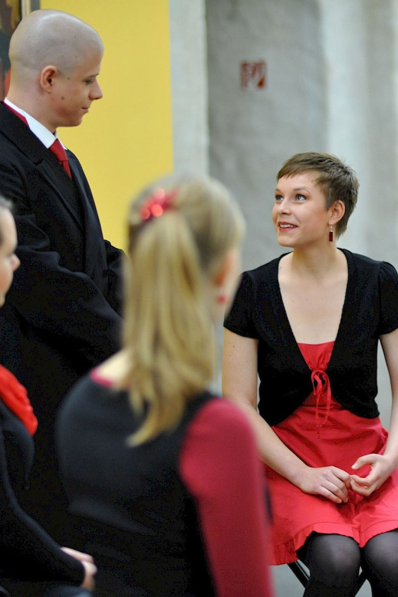 Szenische Lesung der „Sprechbuehne“ mit Anja Griesbach (rechts).