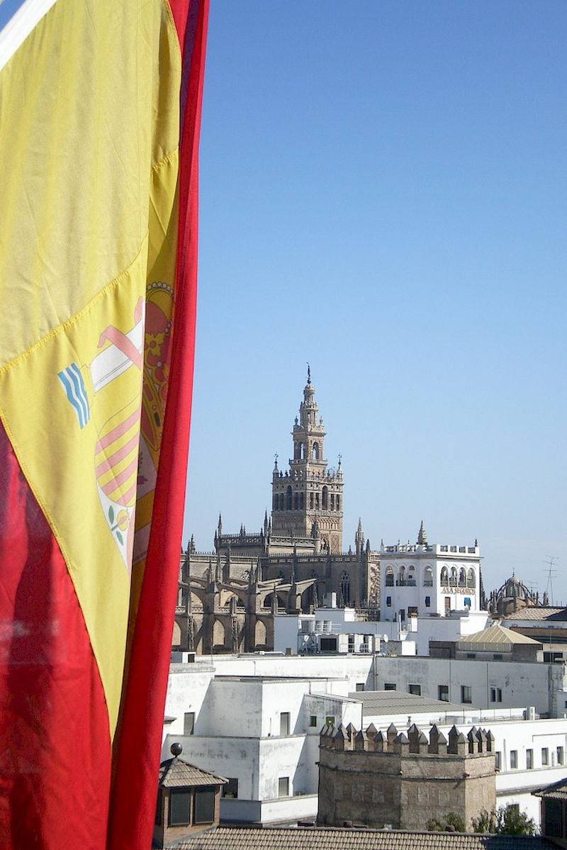 Blick auf die Kathedrale der Stadt