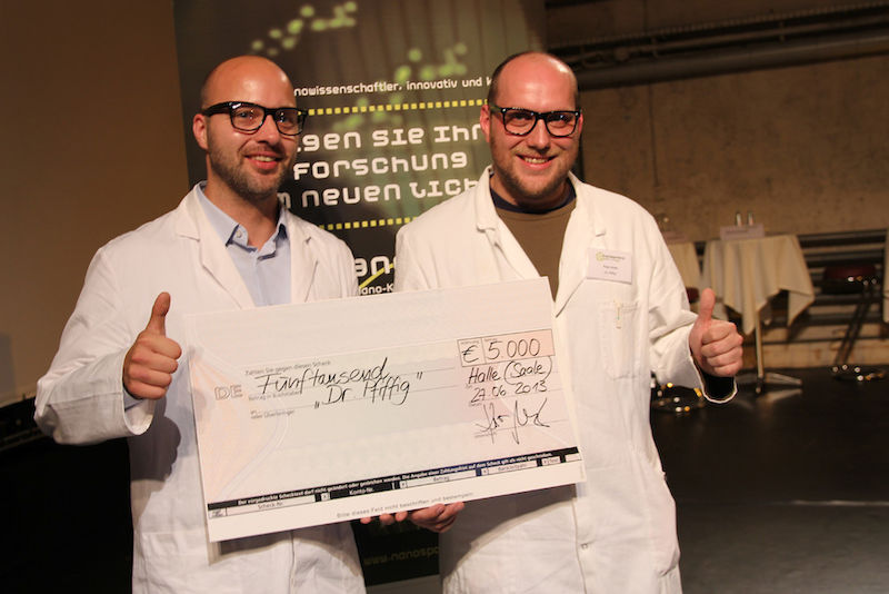 Benjamin Gesemann und Peter Nolte haben für ihren Film "Dr. Pfiffig" 5.000 Euro gewonnen.