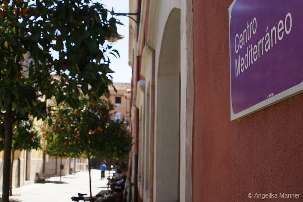 Uni mediterran: Am Campus der Universität in Granada, Südspanien 
