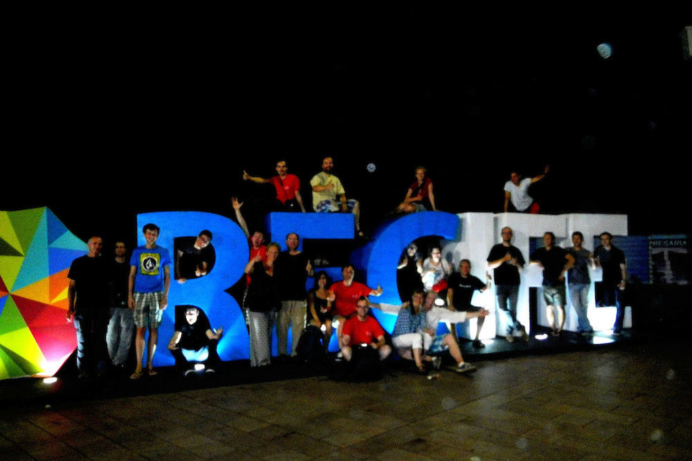 Die Uni-Bigband vor dem Konzert in Recife. Die Stadt hat mehr als drei Millionen Einwohner.