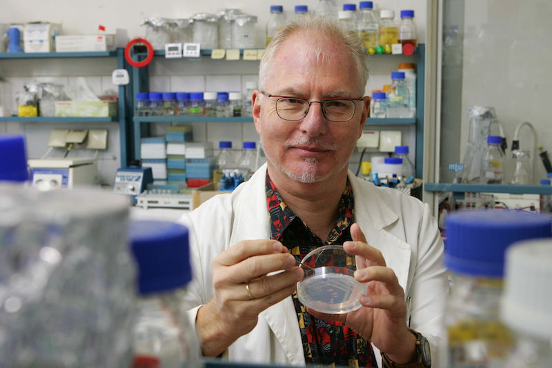 Prof. Dr. Dietrich Nies im Labor