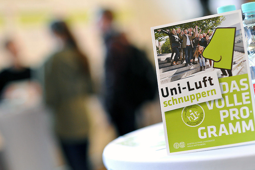 Zum HIT am vergangenen Samstag informierte die Uni Halle über ihr vielfältiges Studienangebot.