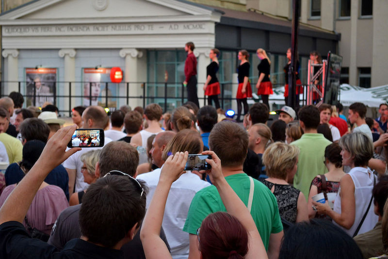 Unter dem Hashtag #lndwhalle konnten die Besucher der Langen Nacht ihre Impressionen ins Netz stellen