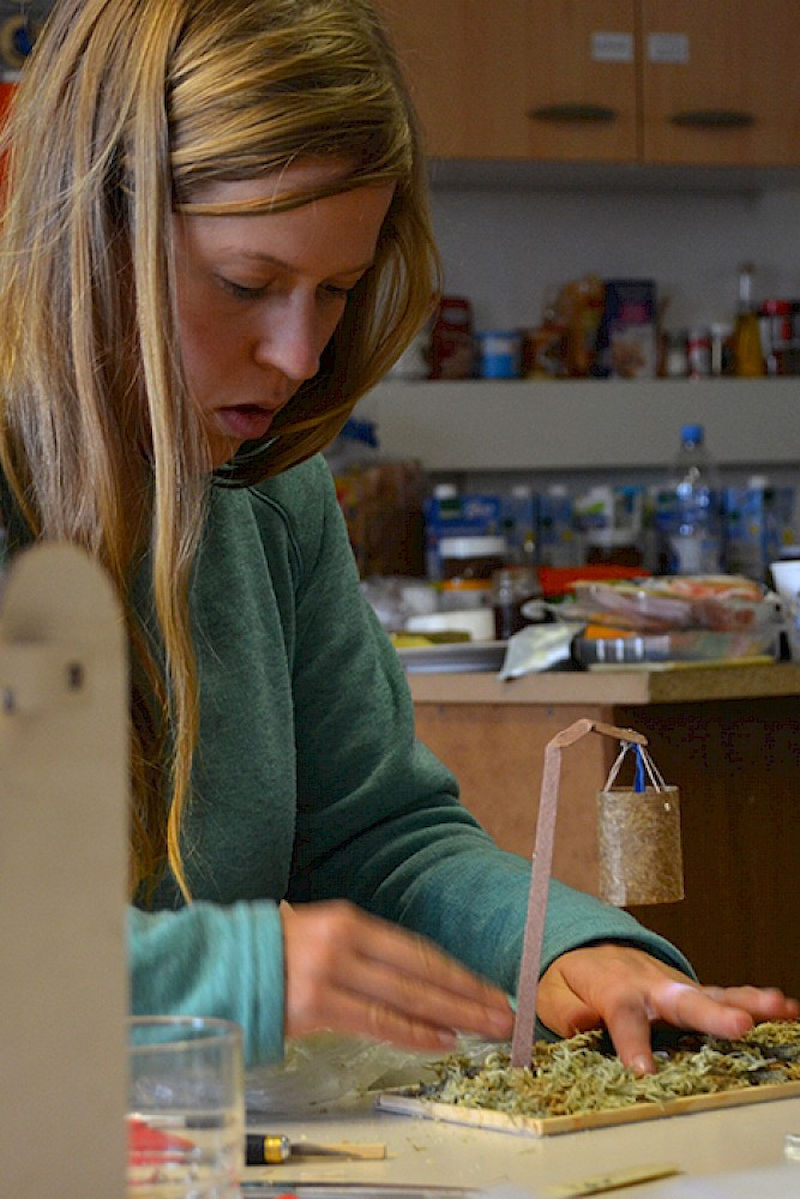 Basteln am Projekt "Strohmoos"