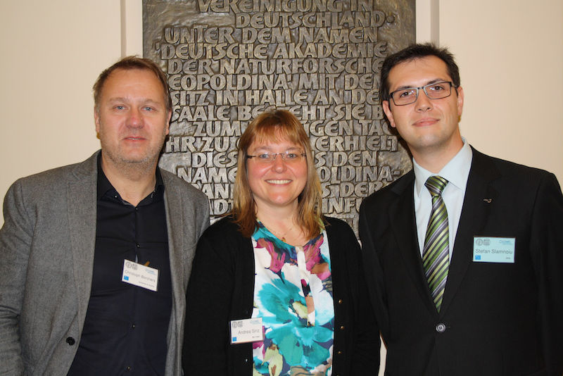 Christoph Borchers, Andrea Sinz und Stefan Slamnoiu in der Leopoldina