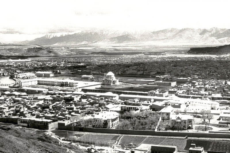 Blick auf die Altstadt von Kabul im Jahr 1935