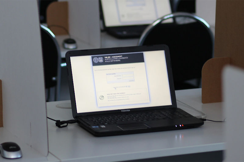 Immer mehr Prüfungen werden an der Uni Halle am Computer durchgeführt.