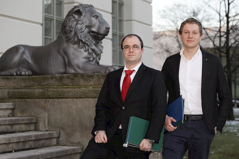 Die beiden Preisträger Christopher Janich (rechts) und Philipp Michael.