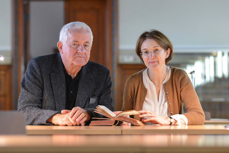 Hans Adler und Elisabeth Décultot arbeiten an der Gesamtedition von Sulzers Werken.