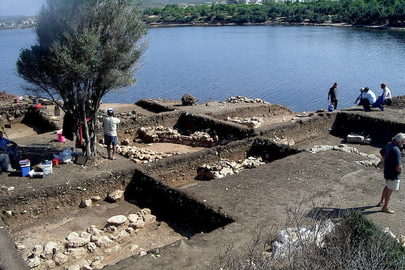 Grabungsstellen auf der Ägäisinsel „Tavşan Adası“