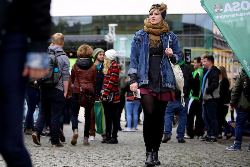 Erstsemester Marike bei der Immatrikulationsfeier