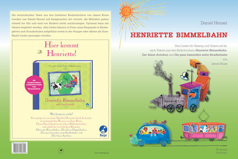 Der Liederband "Henriette Bimmelbahn" mit Liedern für Gesang und Gitarre.