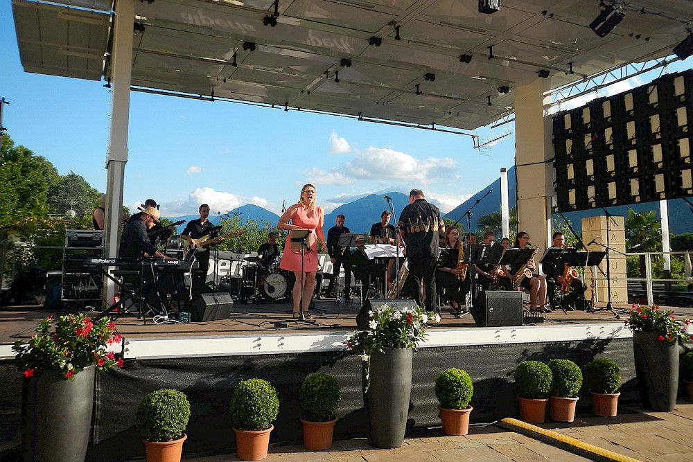 Das Konzert der Uni-Bigband beim MeranO-Jazzfestival