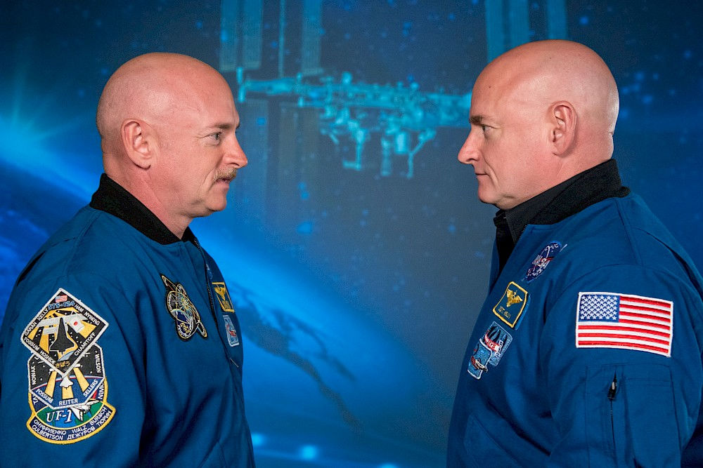 The epigenomes of twins Mark and Scott Kelly were examined during the NASA Twins Study.