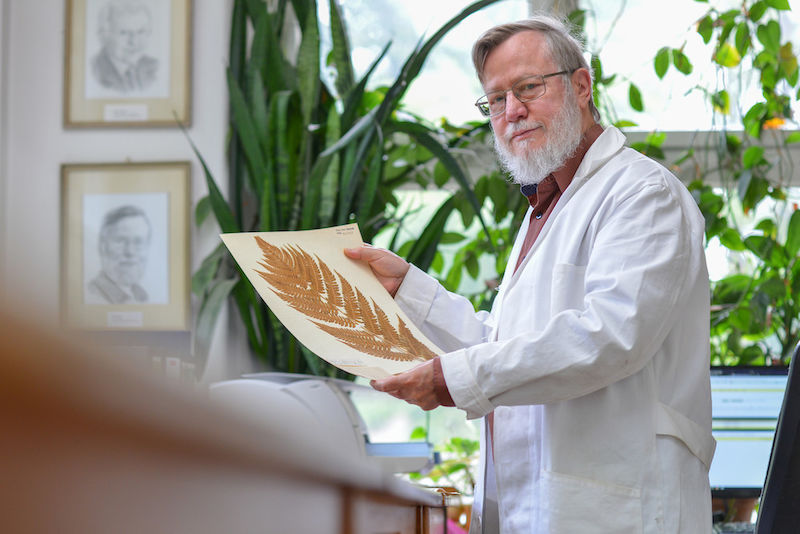Uwe Braun war Kustos des Herbariums.