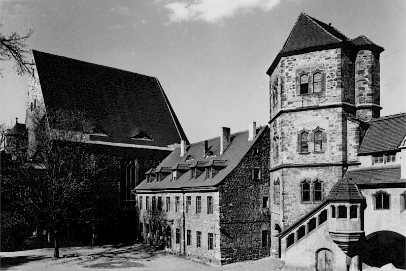 ... und so der Innenhof der Moritzburg.