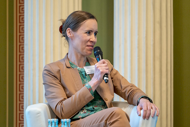 Christina Pesavento, die beim Bundesministerium für Bildung und Forschung für die Umsetzung des Strukturstärkungsgesetzes Kohleregionen zuständig ist.