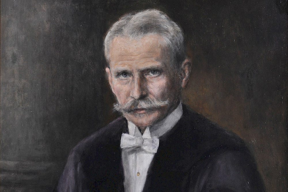 Ausschnitt aus einem Gemälde von Ernst von Stern, das sich im Besitz der Universität befindet