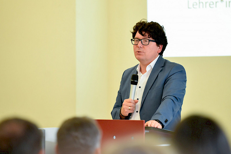 Torsten Fritzlar sprach über die Erfahrungen mit dem Seiteneinstiegsprogramm und die "besonderen Erstsemester".