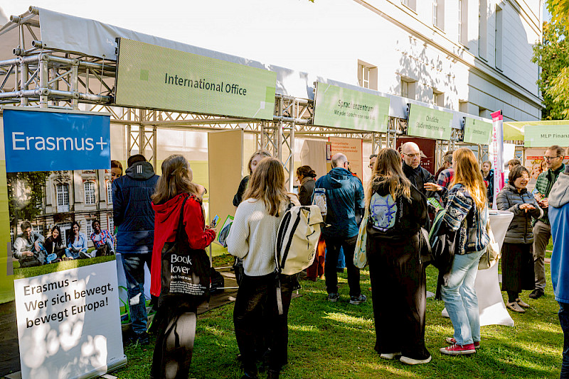 Das International Office präsentierte sich und die Studienmöglichkeiten im Ausland.