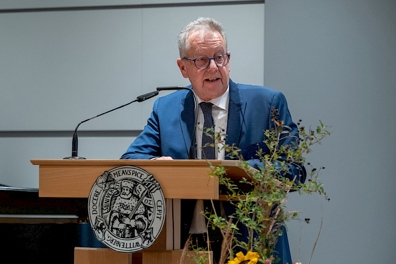 Jörg Dierken, Vorsitzender der Leucorea, begrüßte die Gäste.