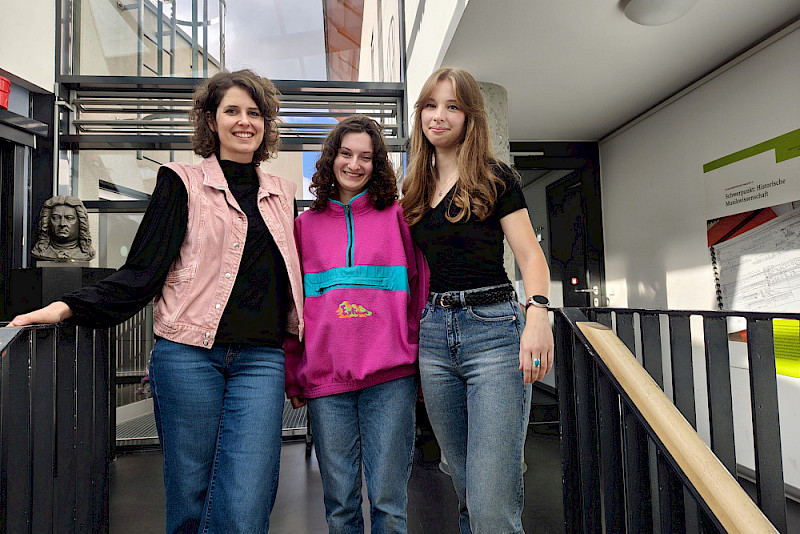 Waren am Projekt beteiligt (v.l.): Dr. Anna Schaefer, Maria Augsten, Sinja Tetzlaff