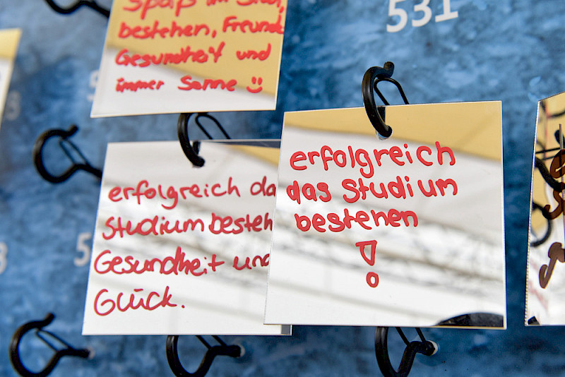 Ein erfolgreiches Studium stand weit oben auf der Wunschliste der neuen Studierenden.